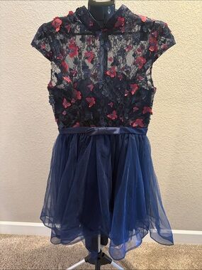Vicky and Lucas butterfly Party Dress. Size Large